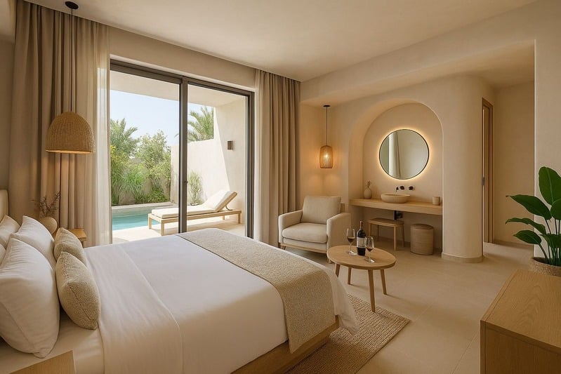 Aqua Room with private pool at NURO Paradise, Lekki